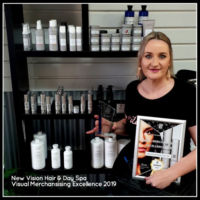 New Vision Hair and Day Spa Visual Merchandising Excellene 2019